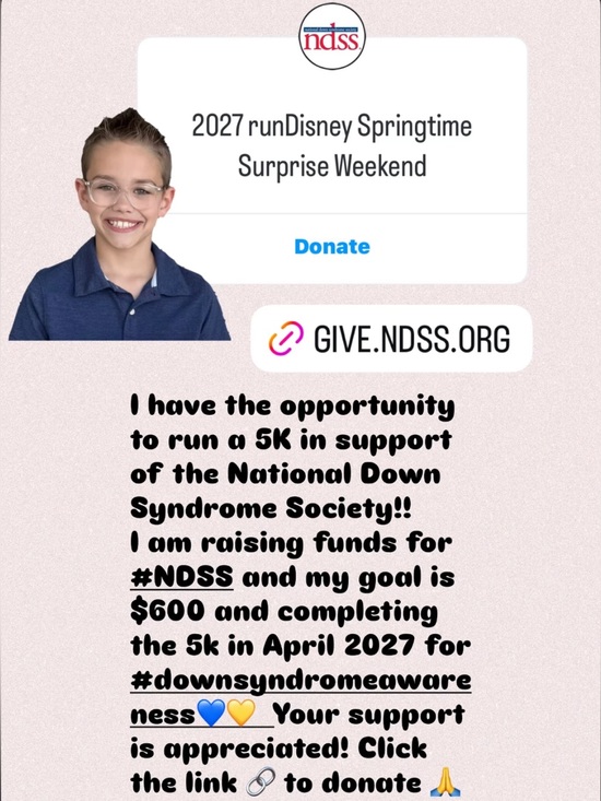 Disney Other - National Down Syndrome Society Fundraiser & 5K